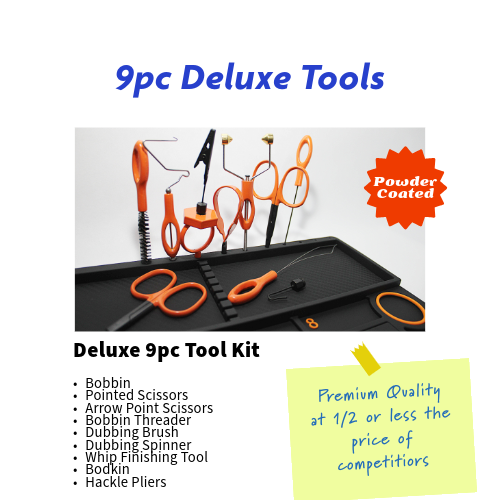 Fly Tying Deluxe Tool Kit (9 Pc)